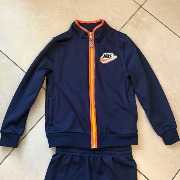 Nike Youth Navy and Orange Tracksuit - Picture 3 of 8